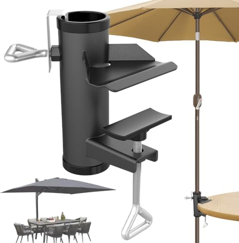 Peelanmall Pied de parasol pour balcon, balustrade de balcon, support de parasol pour balcon, terrasse ou table, camping