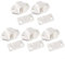 CWOQOCW 5 chiusure a rullo per ante di armadietti, mobili e armadi, con rullo in ABS, colore bianco, per mobili da cucina