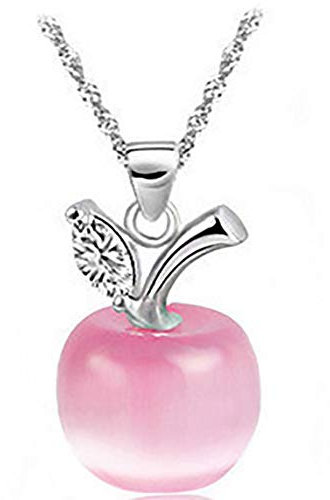 1X Frauen Halskette Schmuck Rosa Obst Anhänger Langkettige Halskette Kragen Choker Halskette Schmuck Liebe Geschenk Umweltfreundlich Und LanglebigEin cleveres Design