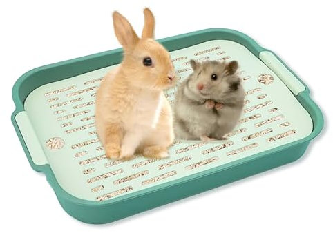 Bac à litière pour lapin Powmag, petit vert, pour petits animaux