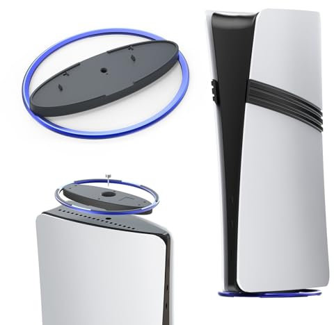 XBERSTAR Supporto per console PS5 PS5 PS5 Slim PS5 Pro Console verticale accessori base (blu)