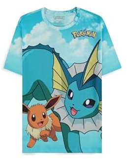 Pokémon Eveelutions Männer T-Shirt Multicolor L 100% Baumwolle Fan-Merch, Gaming