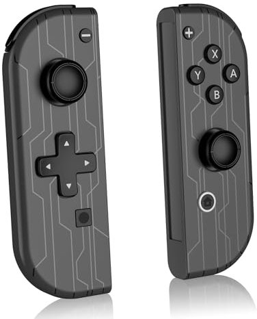 kipylca Manette Sans Fil, Remplacement Gamepad de Paire L/R Compatible avec Switch/Lite/OLED Joycon avec Double Vibration/Gyroscope à 6 Axes/Contrôle de Mouvement/Screenshot/Wake-up Fonctions