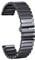 CKAKZTPTEV Cinturino in ceramica a sgancio rapido for uomo e donna, compatibile con smartwatch e orologi al quarzo(Black 2,20mm)
