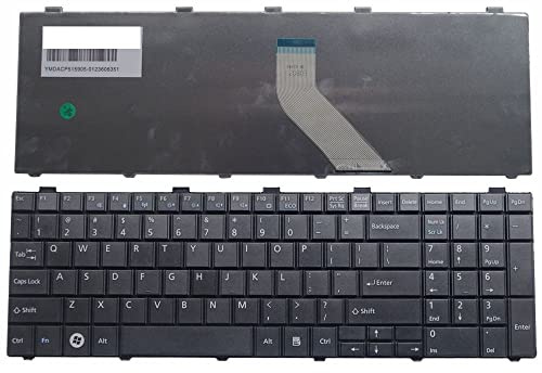 JYJYGDM Laptop-Teile Neue US-Tastatur for Fujitsu Lifebook AH530 AH531 NH751 A530 AH502 Englisch Laptop(Black)