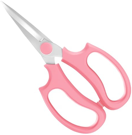 Housolution Forbici a Punta per Fiori, Forbici per Foglie da Giardino in Acciaio Premium Strumento di Taglio per la Composizione dei Fiori, Frutta Floreale, Rosa