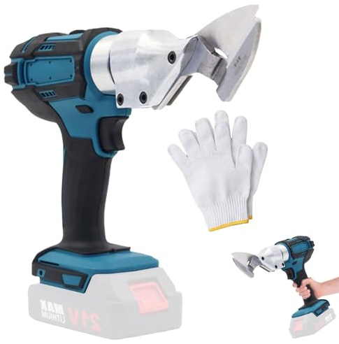 Agrdeed Akku Blechschere Kompatibel mit Makita 21V, Bürstenlose Elektrische Blechschere mit 360°Drehbarem Kopf, Metallschere zum Schneiden von Stahl, Akku Schere Metallschere für Bleche(ohne Akku)