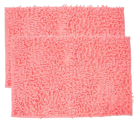 Veemoon Lot de 2 Tapis de Couchage Souples et Chauds pour Petits Animaux 40x60 Cm, Doublure de Cage Pratique pour Hamster, Cochon D’Inde, Chinchilla et Lapin, Tapis D’Hiver Rose