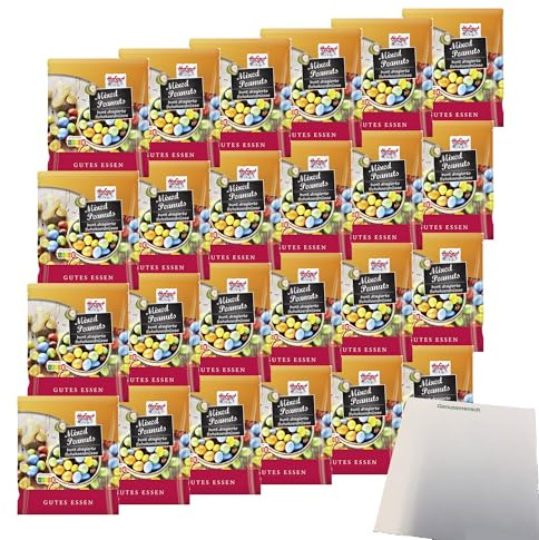usy Bundle für Hofgut Mixed Peanuts bunt VPE (24x250g Beutel) + usy Block