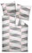 Janine Bettwäsche Set J.D. 87014 01 Rosa Taupe Grau Geometrie Dreieck Raute Modern Baumwolle Mako Satin, Größe:155 cm x 220 cm