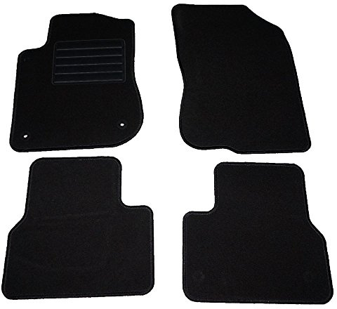 Lot de tapis de sol sur mesure en velours aiguilleté, avec talonnette - 2 fixations