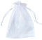 PLECUPE 100 Stück Organzasäckchen, Organzabeutel 13x18 cm, Tunnelzug Hochzeit Säckchen, Schmuckbeutel Drawstring Organza Bags Säckchen Beutel für Geschenke Schmuckaufbewahrung Verpacken - Weiß