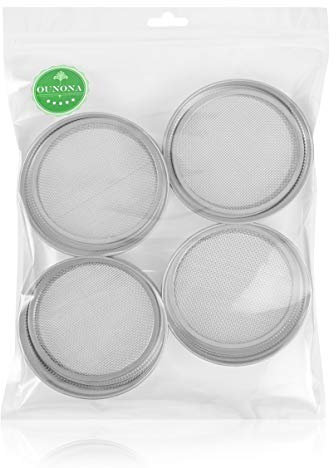 4 Pièces Pot Bocaux Écran De Germination Couvercles De Germination Bourgeon Acier Inoxydable