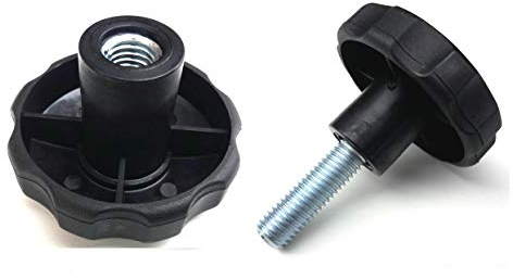 2 Stück Ø64mm Sterngriff mit M12 Schraube 48mm Länge