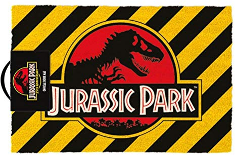 Jurassic Park - Warning Fußmatte, 40 x 60 cm