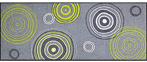 Erwin Müller Fußmatte Kaiserslautern, Schmutzfangmatte, Fußabtreter grau/grün Größe 80x200 cm - robust, langlebig, pflegeleicht (weitere Farben,Größen)