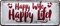 Happy Wife Happy Life 28x12 cm Deko Spruch Blechschild 1361