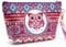 Cartoon Eule Kosmetiktasche Reise Make-Up Tasche Mädchen Tragbare Schminktasche Kleine Make-up Clutch Bag Kulturbeutel Tasche Reiseveranstalter Reißverschluss Handtasche,Eule