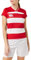 Canterbury Damen Vapodri Evader Hooped Rugby Trikot, Rot (Flag Red), 32 EU