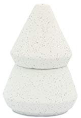 Paddywax Cypress & Fir Holiday Artisan Hand-Poured Tree-Shaped Scented Candle Set, 5.5-Ounce, White