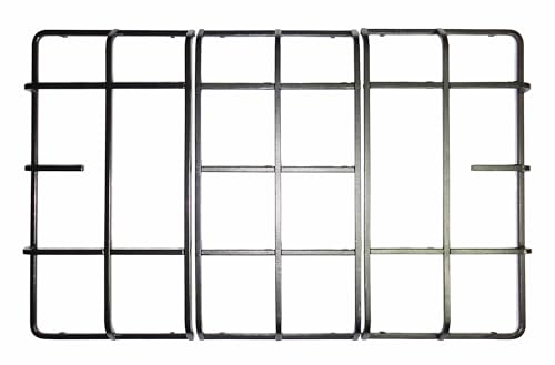 Kit 3 griglie Electrolux Rex Aeg Zanussi in ferro smaltato nero opaco 3546358023-3546357033 - 3546357041 per cucina piano cottura 5 fuochi - P6771/KIT
