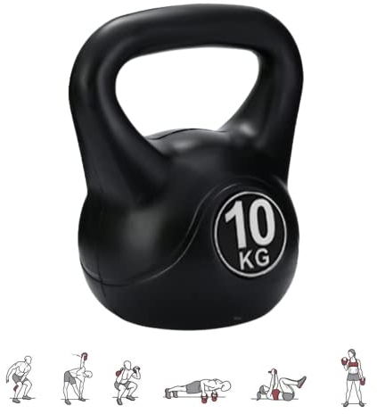 MAGIC SELECT 10 kg Kettlebell-Gewicht mit Ergonomischem Griff, Kettlebell-Hantel für Muskeltraining zu Hause und im Fitnessstudio.