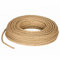 Cavo Elettrico Treccia/Trecciato Rivestito in Tessuto. Colore Juta. Sezione 3x1.50 (20 metri)