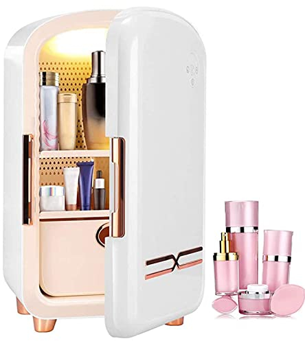 SEEANN Mini Makeup Fridge, 12L Cosmetic Refrigerator Cooler and Warmer Freezer Fridges for Perfume Beauty Skincare Fridge