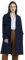 Orolay Damen Einreihiger Trenchcoat Langer Windbreaker Knopfmantel Slim Fit Jacken mit Gürtel Marine S