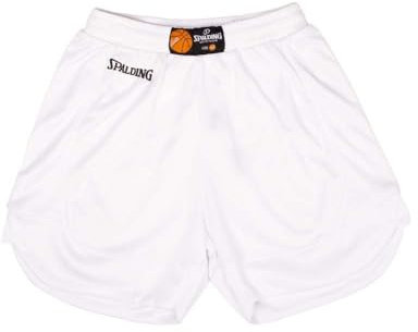 Spalding Hustle Basketballshorts Herren weiß/weiß, M