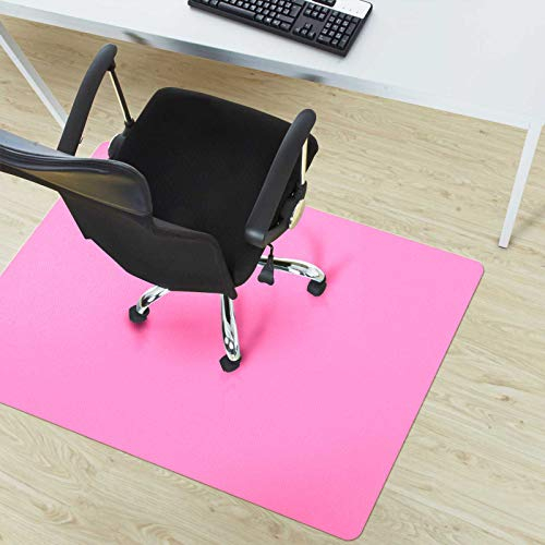 Floordirekt Bodenschutzmatte für Hartböden - farbige Bürostuhlunterlage Bodenmatte Stuhlunterlage aus Polypropylen - Stärke: 1,9 mm (Rosa, 90 x 120 cm)
