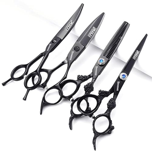 SHARONDS Haarschneider 6/7/8-Zoll professionelle Haarschneider für Haarschnitt-Sets (6 Zoll -4Stück)