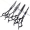 SHARONDS Haarschneider 6/7/8-Zoll professionelle Haarschneider für Haarschnitt-Sets (6 Zoll -4Stück)