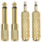 4 Pack Headphone Adapter Jack, Headphone Jack Adapter 6.35mm Male 1/4 Inch To 3.5mm Female 1/8 Inch Audio Adapter Audio Plug Adapter Audio Jack Plug Adaptor Converter.