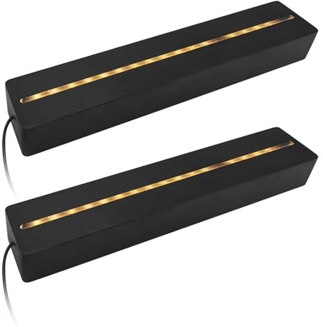 QENETY 30,5 cm rechteckiger Ausstellungssockel, rechteckiger LED-Leuchten-Präsentationsständer, Holz-LED-Leuchten-Präsentationsständer, warmes Licht, Lampenständer für Kristall, Acrylglas, Harz,