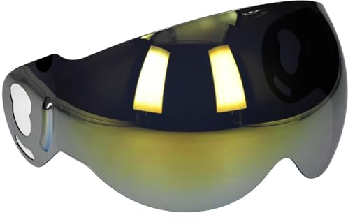 Roof Visier Iridium Gold für Boxxer/Roadster – Kratzfestes Sonnenschutzvisier für glamourösen Look und Blendschutz