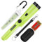 Pinpointer Cercatore in metallo per la ricerca del tesoro,ricerca a 360° di tesori d'oro con cintura, fondina, LED, accessori per attrezzi impermeabili per adulti e bambini (Verde chiaro)