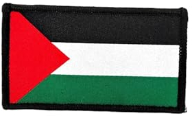Pandiui23 Palästina Patch - Flaggenpatch Palästina, Taktischer Palästina Patch - Gestickter Länderpatch Palästina- Militär Patch Palästina (Palästina)