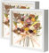 Muzilife Marco de fotos 3D para rellenar, 2 unidades, color blanco, 30 x 30 cm, marco de madera, caja de sombra con cristal, perfecto para manualidades y como regalo para familiares y amigos