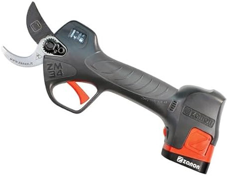 UNA VERA FORZA !!! Forbice per la potatura ZANON ZM34 elettronica a batteria.. Plug in (PROVARE PER CREDERE) + OMAGGIO