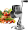 Metal Cheese Grater Rotary, Stainless Steel With Crank, Kitchen Manual Drum Grater, Multifunctional Hand Crank With Suction Base, Hand Potato Grater for Kitchen