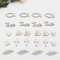 WANYI 120 Stück Taufe Deko aus Holz Tischdeko Taufe Konfetti Taufdeko Set für Junge Mädchen Holzfische Holzherzen Streudeko Tischdeko für Babyparty Geburtstag Taufe Dekoration (A)