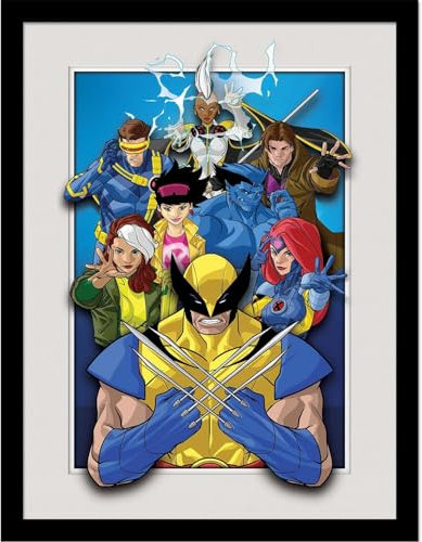 Marvel Gerahmtes Poster X-Men Characters Breakout, 40 x 30 cm, mehrfarbig, Mehrfarbig, 40cm x 30cm