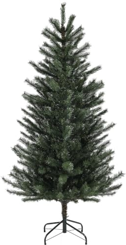 HOMCOM Sapin de Noël Artificiel 180 cm Arbre de Noël 467 Branches Vert | Support en Acier Pliable, Effet Réaliste