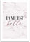ARTFAVES® Poster - La vie est belle | Wanddeko Wandbild Typografie Spruch | ohne Rahmen | 30 x 40 cm