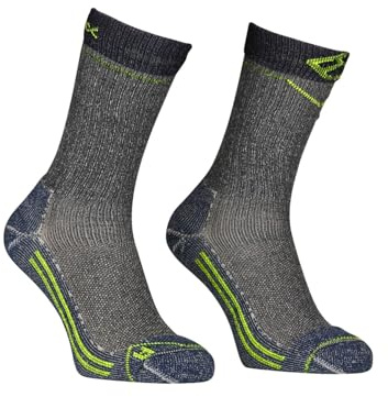 ORTOVOX HIKE CLASSIC MID SOCKS M - Langlebige Socken mit Merinowolle innen und Polyamid außen für Bergtouren - BLAU - HERREN - 39-41