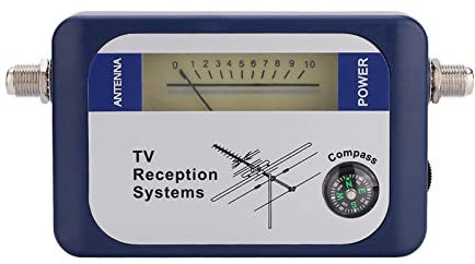 EDEDE Détecteur de Signal Satellite, Mini DVB-T Finder Détecteur de Compteur de Puissance de Signal d'antenne de télévision terrestre numérique pour la Configuration d'une antenne parabolique