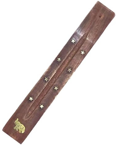 Incense Holder - Räucherstäbchen Stick Burner, Incense Burner Holder, Small Incense Burner Holder | Elegant Wooden Incense Stand Home Fragrance Room Decor, Table Ash Catcher for Living Room Bedroom