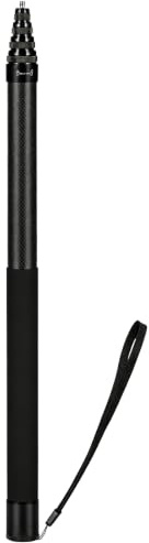 3 m langer, unsichtbarer Selfie-Stick, 3 m Kohlefaser, leichte Verlängerungsstange für Insta360 X6 ONE X5 X4 X 3 X2 R RS Action-Kamera (schwarz)