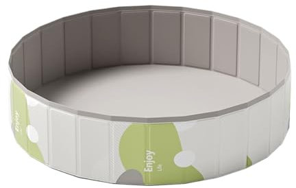 Piscine pour Chien Pliable | Piscines pour Grands Chiens - Piscine PVC Rond Portable sans Gonflage pour Bain Douche Adulte Bain Bébé Plage Intérieure École Famille Terrasse